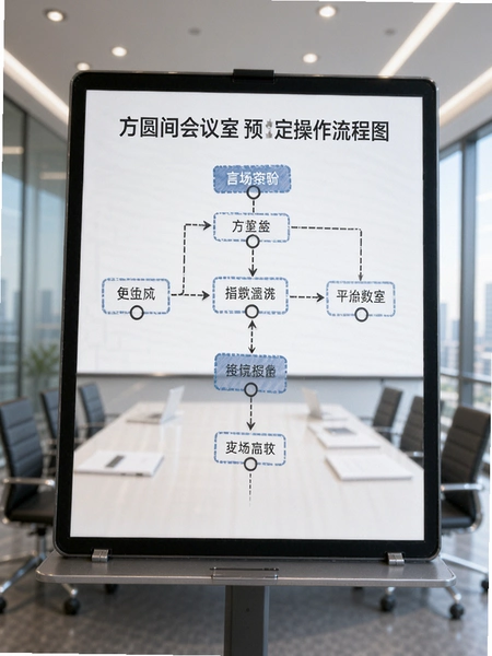 方圆间会议室预定操作流程图
