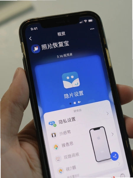 手机照片恢复宝 隐私设置界面预览图