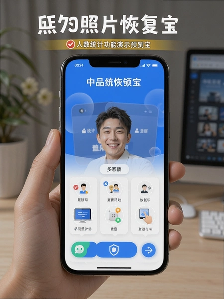手机照片恢复宝 人数统计功能演示预览图