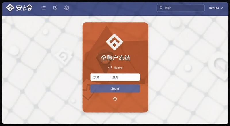 安币账户冻结登录界面截图预览图