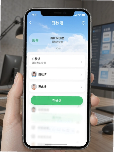 白秋洁消息通知设置页面