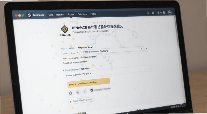 Binance身份验证材料提交页面预览图