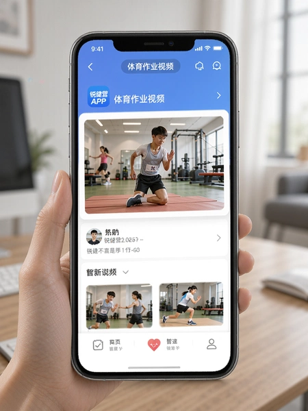 锐健营APP体育作业视频页面