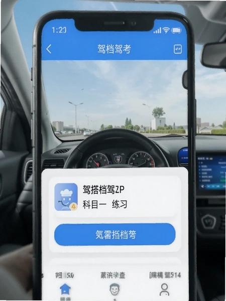 驾搭档驾考APP科目一练习界面