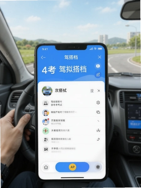 驾搭档驾考APP模拟考试界面