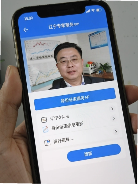 辽宁专家服务APP身份证信息更新页面