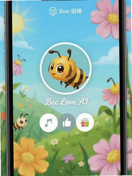 Bee Love AI聊天软件角色切换界面