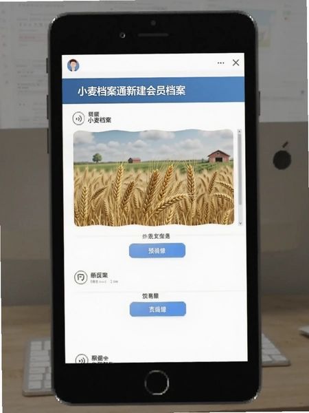 小麦档案通新建会员档案界面预览图