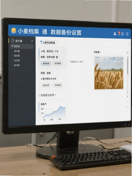 小麦档案通数据备份设置界面