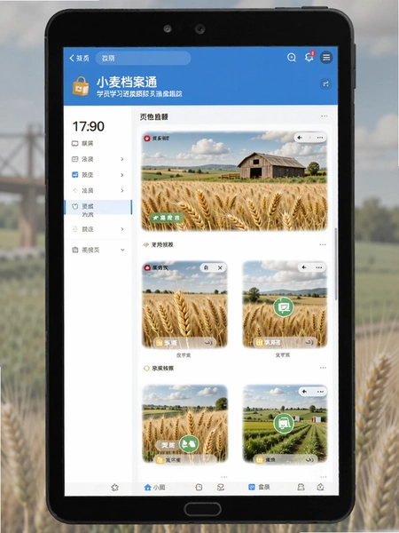 小麦档案通学员学习进度跟踪界面预览图