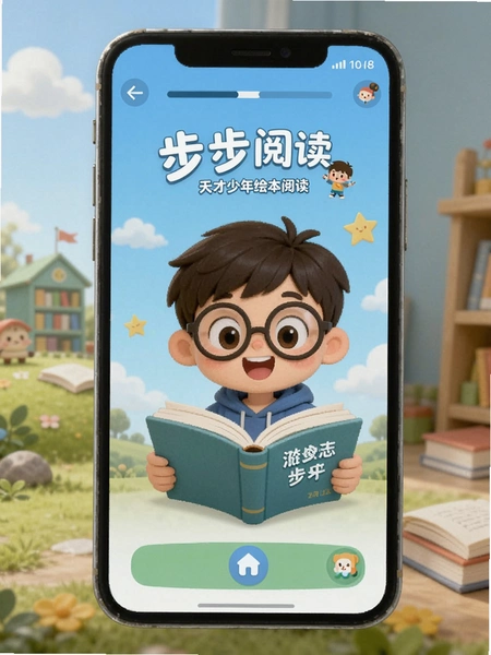 步步阅读 天才少年绘本阅读界面预览图