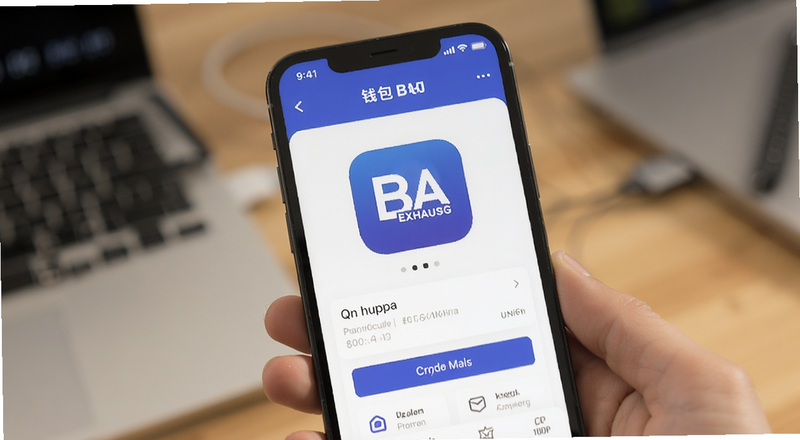 钱包BA交易所App首页界面预览图