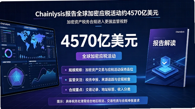 Chainalysis报告全球加密应税活动约4570亿美元:加密税务合规时代来了截图 Chainalysis报告全球加密应税活动约4570亿美元:加密税务合规时代来了截图