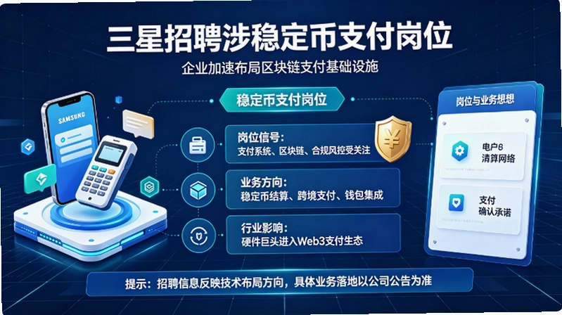 三星招聘涉稳定币支付岗位:韩国科技巨头终于认真对待稳定币了截图 三星招聘涉稳定币支付岗位:韩国科技巨头终于认真对待稳定币了截图