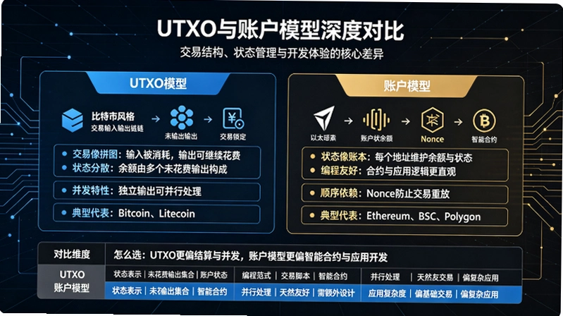 UTXO与账户模型深度对比:为什么以太坊选账户模型而比特币选UTXO截图 UTXO与账户模型深度对比:为什么以太坊选账户模型而比特币选UTXO截图