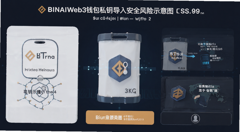 币安Web3钱包私钥导入安全风险示意图