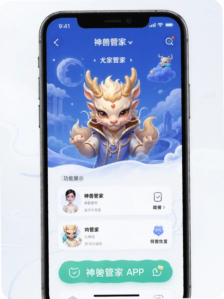 神兽管家APP界面功能展示