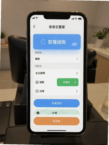 亲亲云管家收银结账界面