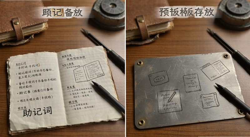 助记词手抄备份与金属板存放对比预览图