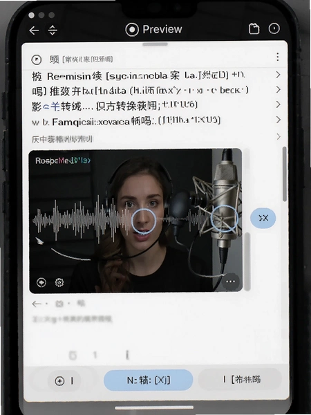 录音文字转换专家实时转写界面预览图