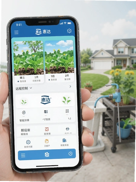惠达智能灌溉手机远程控制界面预览图