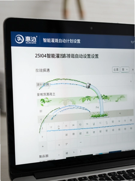 惠达智能灌溉自动计划设置页面