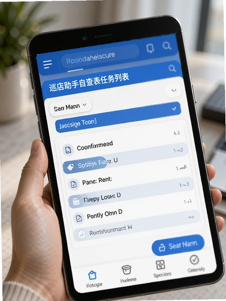 巡店助手自查表任务列表界面