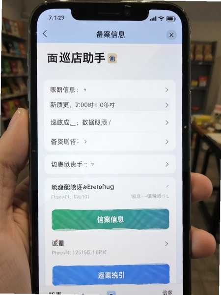巡店助手关于页面备案信息