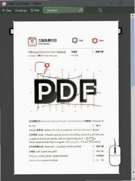 ������Ѵ�ӡPDF�ĵ���ӡԤ��Ч��ͼ