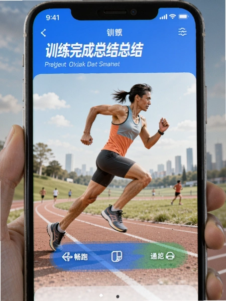 畅跑健康 训练完成数据总结预览图
