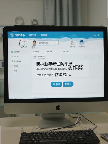 医护助手考试界面防作弊提示