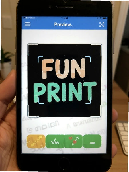 Fun Print����ɨ��ʶ�����Ԥ��ͼ