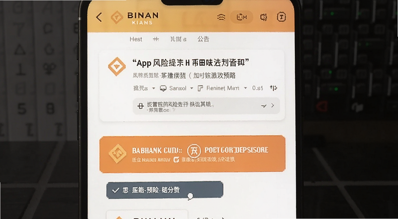 币安App公告页面与风险提示预览图