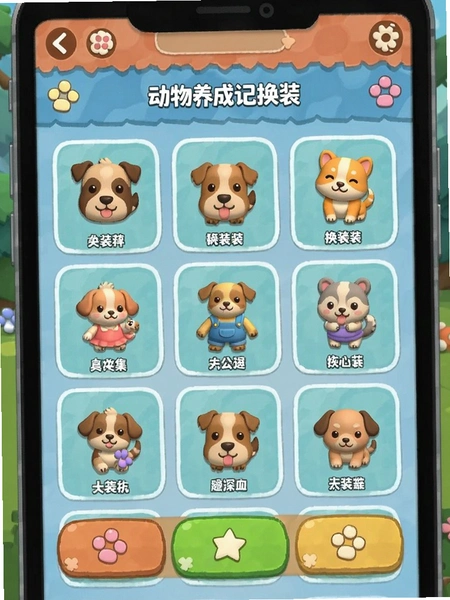 动物养成记换装系统界面预览图