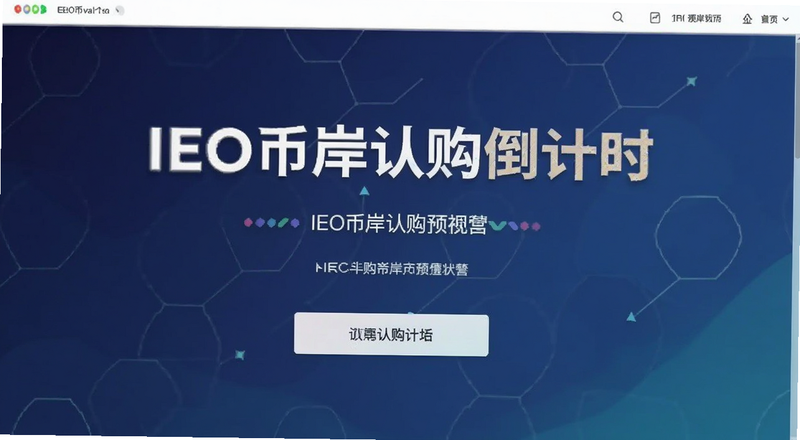 IEO币岸认购倒计时页面预览图