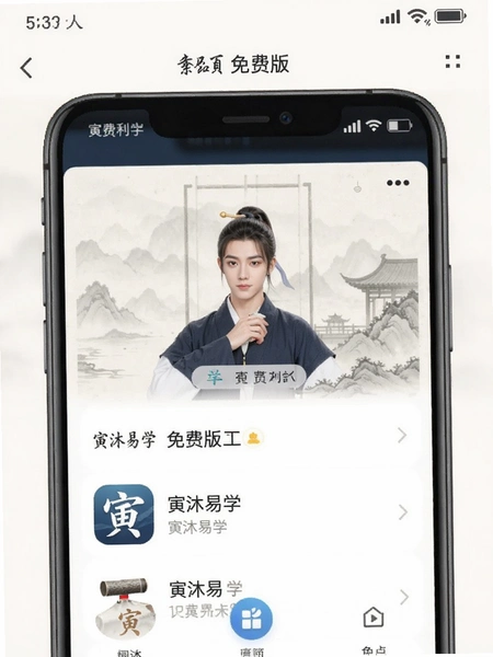 寅沐易学app免费版工具大全页面展示