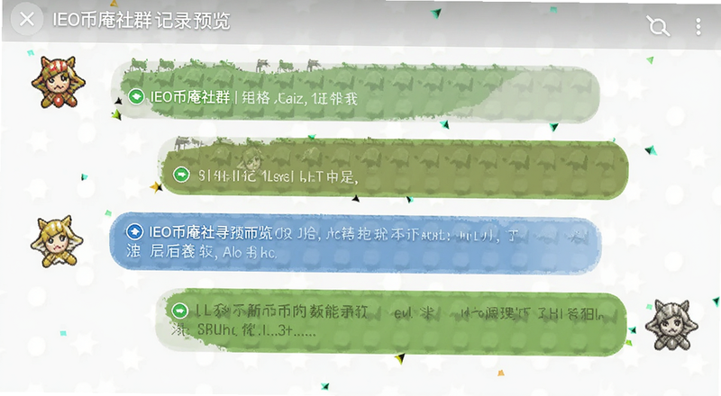 IEO币庵社群聊天记录预览图