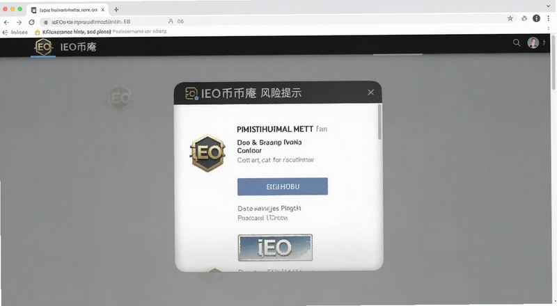IEO币庵风险提示界面预览图