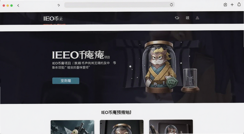 IEO币庵项目界面预览图