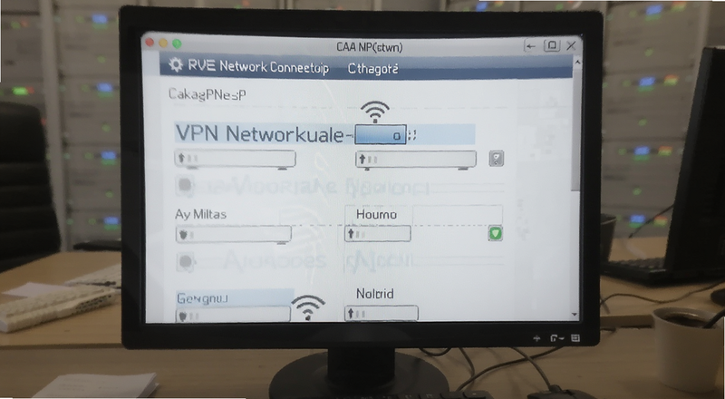 VPN网络连接节点选择界面图