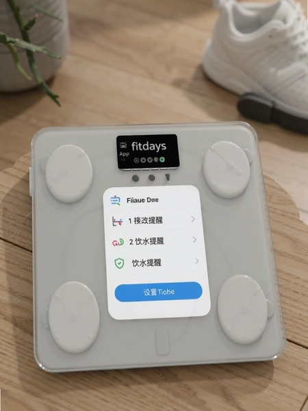 Fitdays体脂秤App饮水提醒设置界面