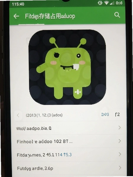 Fitdays安卓版App存储占用详情页
