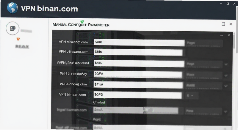 VPN binan.com�ֶ����ò�����д����Ԥ��ͼ
