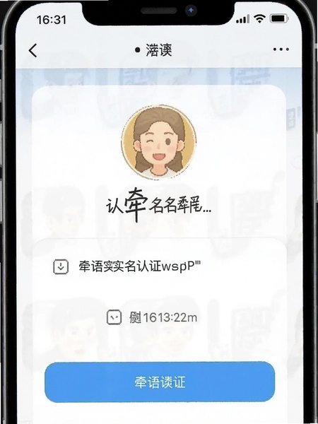 牵语实名认证界面截图