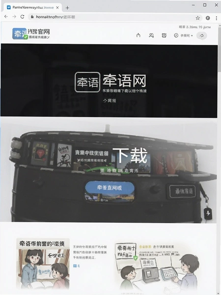 牵语官网下载页面截图