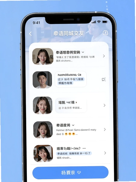 牵语同城交友页面展示图
