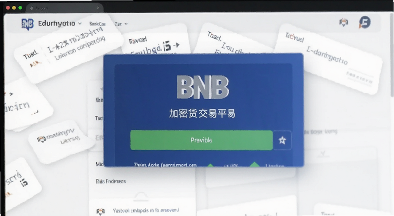 加密货币交易平台界面展示BNB购买入口预览图