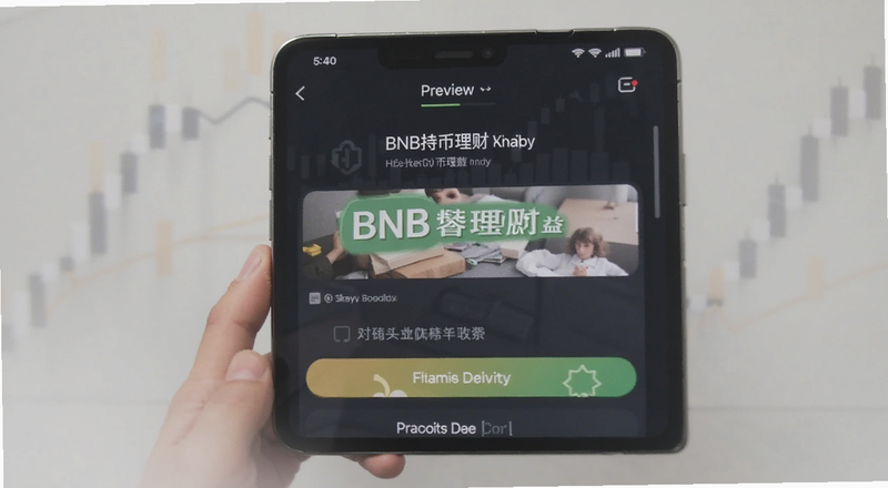 BNB持币理财收益界面预览图
