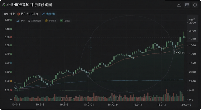 BNB链上热门项目行情走势图|alt=
