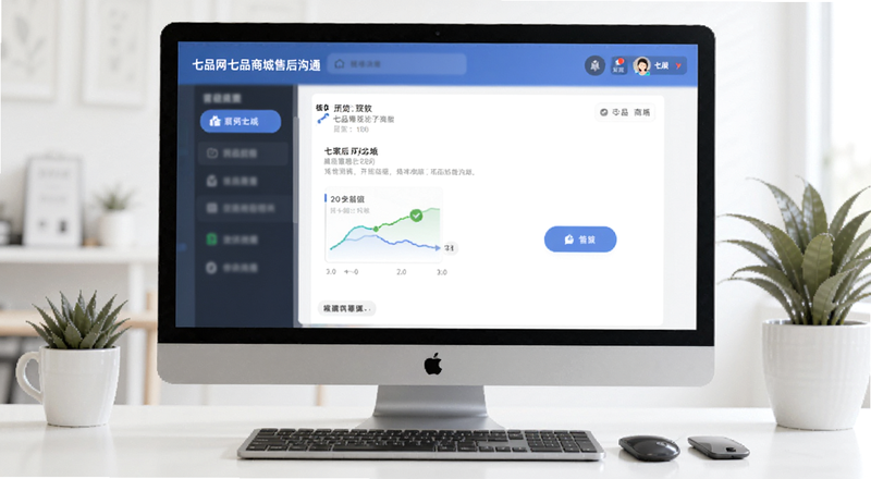 七品网七品商城客服售后沟通界面预览图